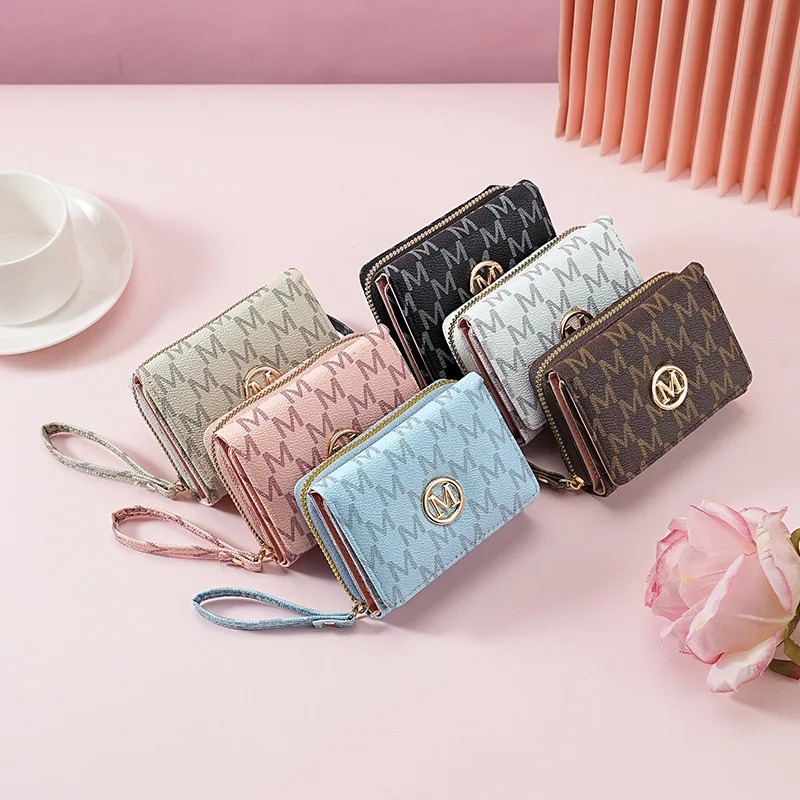 Wallets - Dompet Ritsleting Tiga Lipat dengan Pola