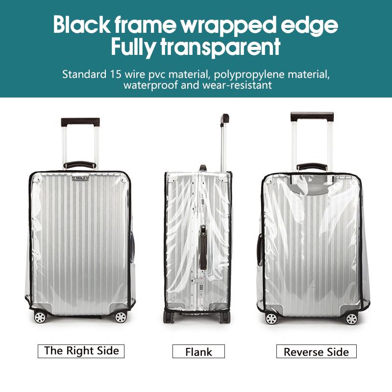 Luggage Protective Cover Transparent - Penutup Koper Transparan 2027 Tahan Air
