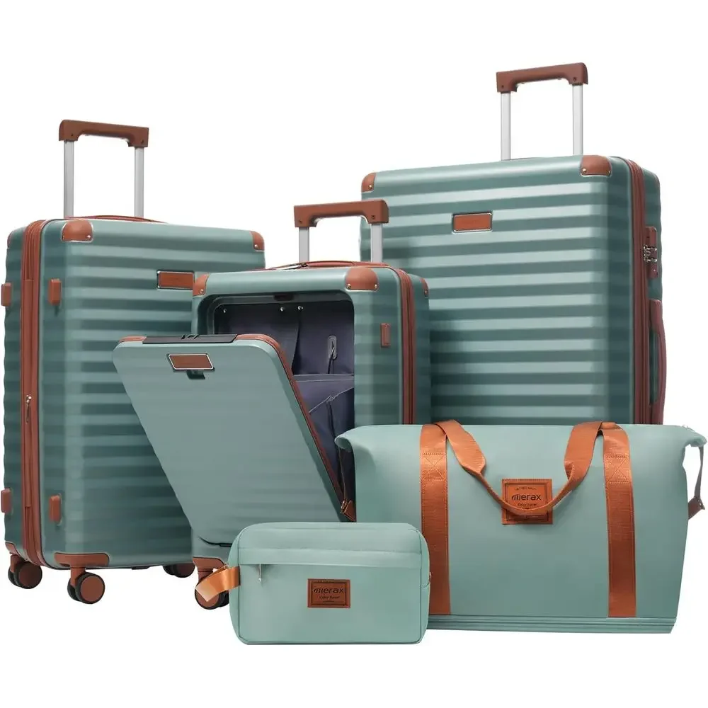 Expandable Hard Shell Luggage Set - Set Koper Hardshell 5-Piece yang Dapat