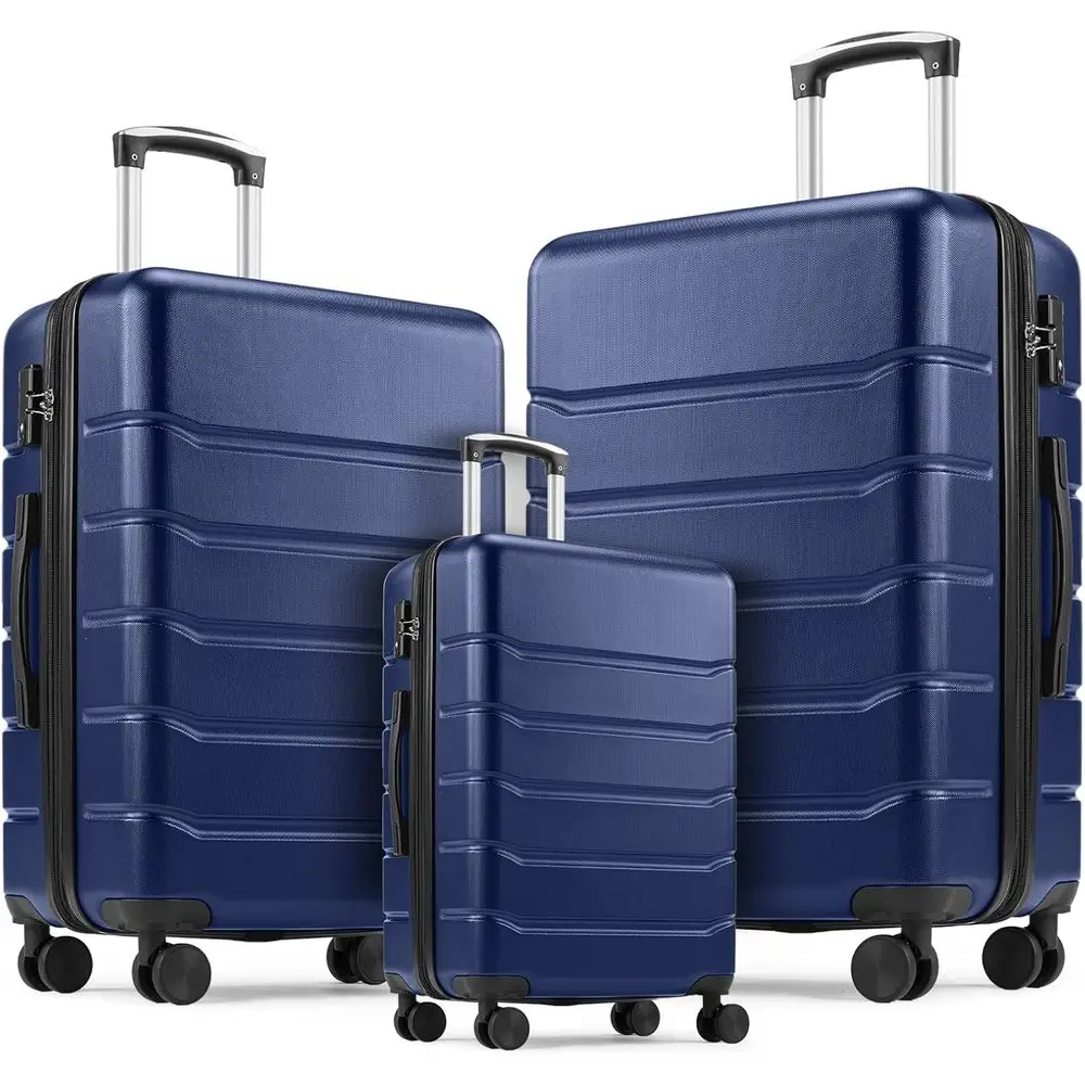 Expandable Hard Shell Luggage Set - Set Koper 3-Piece Hardshell yang Dapat
