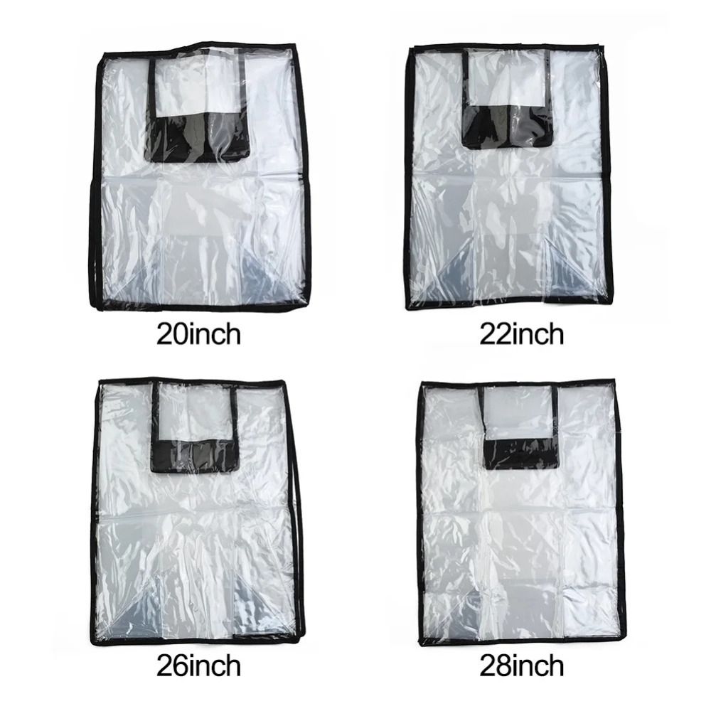 Luggage Protective Cover Transparent - Casing Pelindung Bagasi Perjalanan Baru 18-30