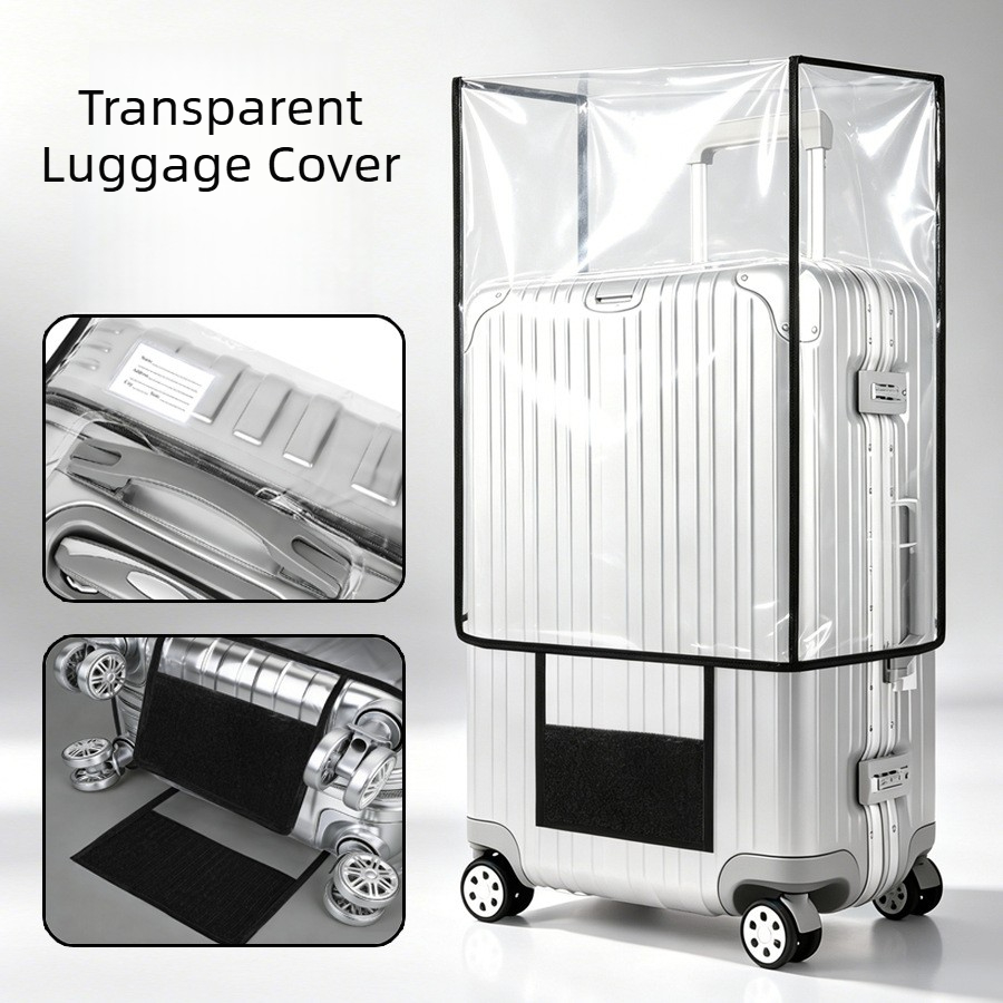 Luggage Protective Cover Transparent - Sarung Koper PVC Transparan untuk Bagasi