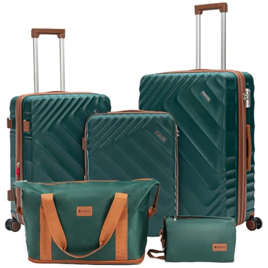 Expandable Hard Shell Luggage Set - Set Koper 5-Potong Berbahan Keras yang