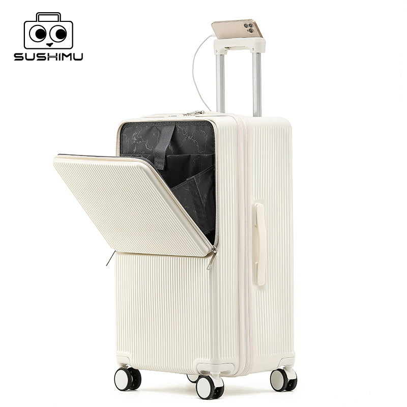 Aluminum Frame Carry On Luggage - Sushimu koper perjalanan gagang lebar pria