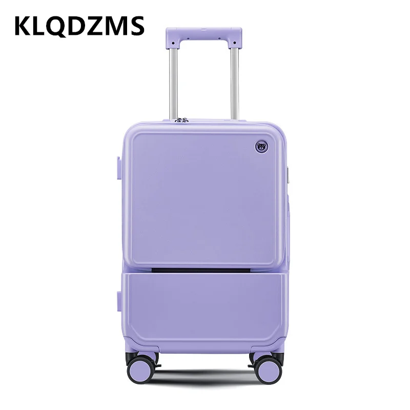 KLQDZMS Koper Bingkai Aluminiu - Front Opening Laptop Luggage 24 Inch ulasan dan harga