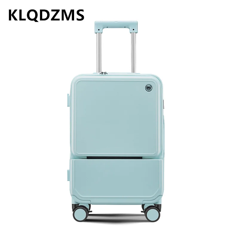 KLQDZMS Koper Bingkai Aluminiu - Front Opening Laptop Luggage 24 Inch ulasan dan harga