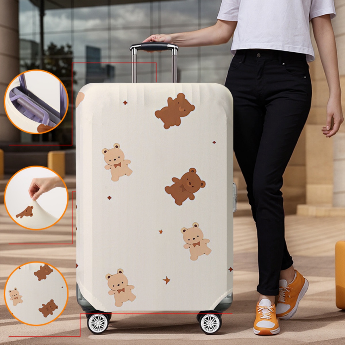 Pelindung Penutup Bagasi Elast - Waterproof Suitcase Cover Protector ulasan dan harga