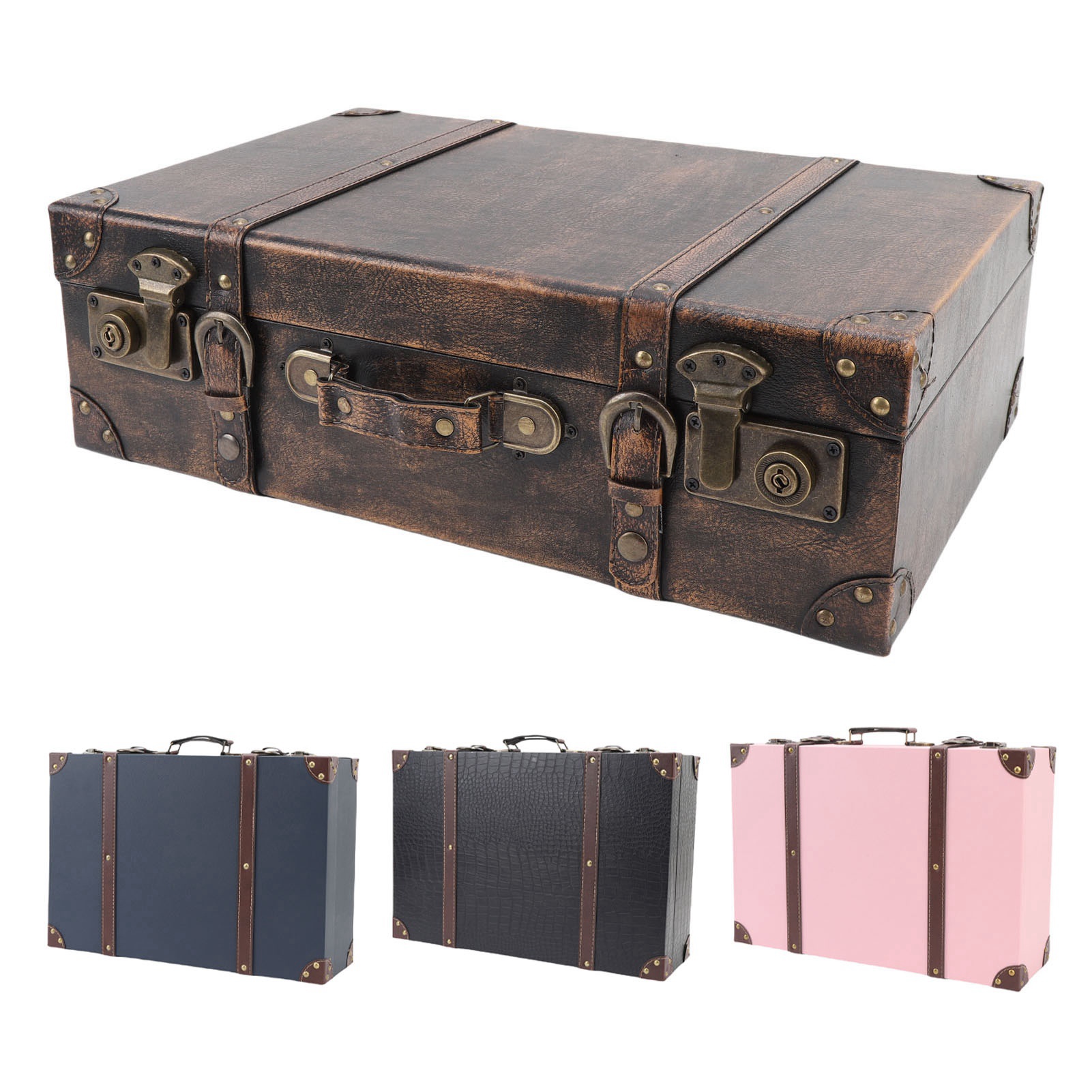Kotak Koper Vintage Gaya Perja - Retro Vintage Trunk Suitcase ulasan dan harga