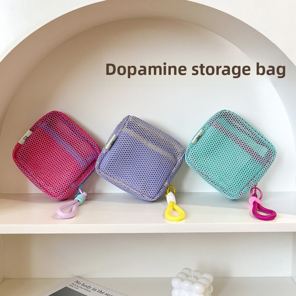 Tas Penyimpanan Warna Dopamine - Cosmetic Bags ulasan dan harga