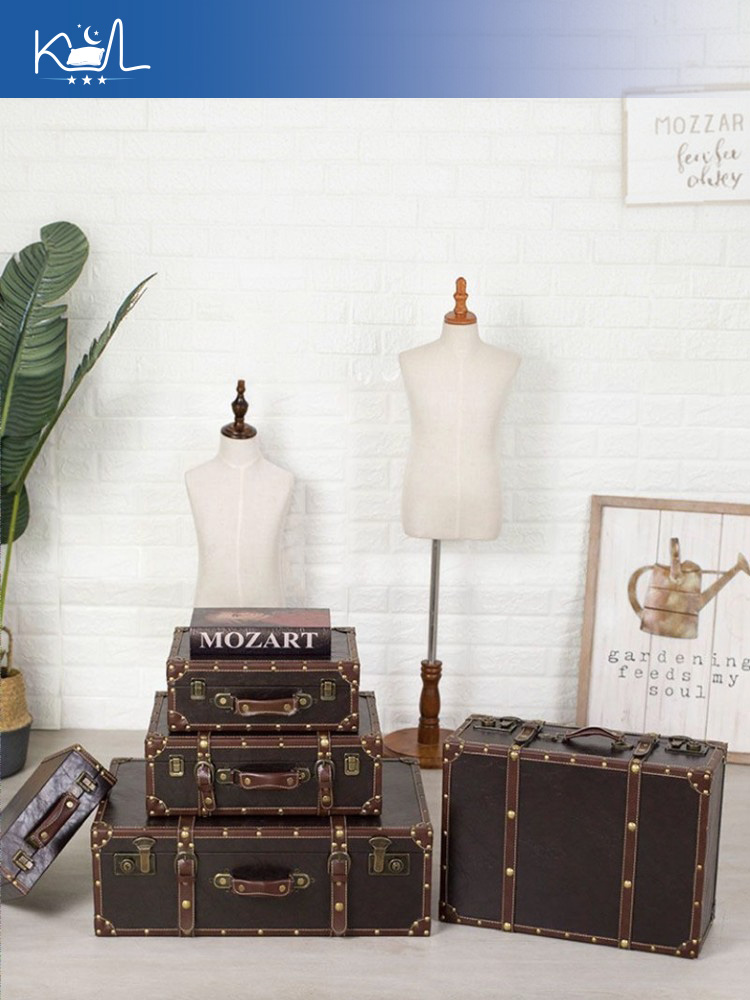 Kotak Penyimpanan Koper Dekora - Retro Vintage Trunk Suitcase ulasan dan harga