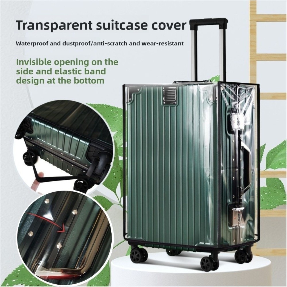 Penutup Bagasi Perjalanan 18-3 - Luggage Protective Cover Transparent ulasan dan harga
