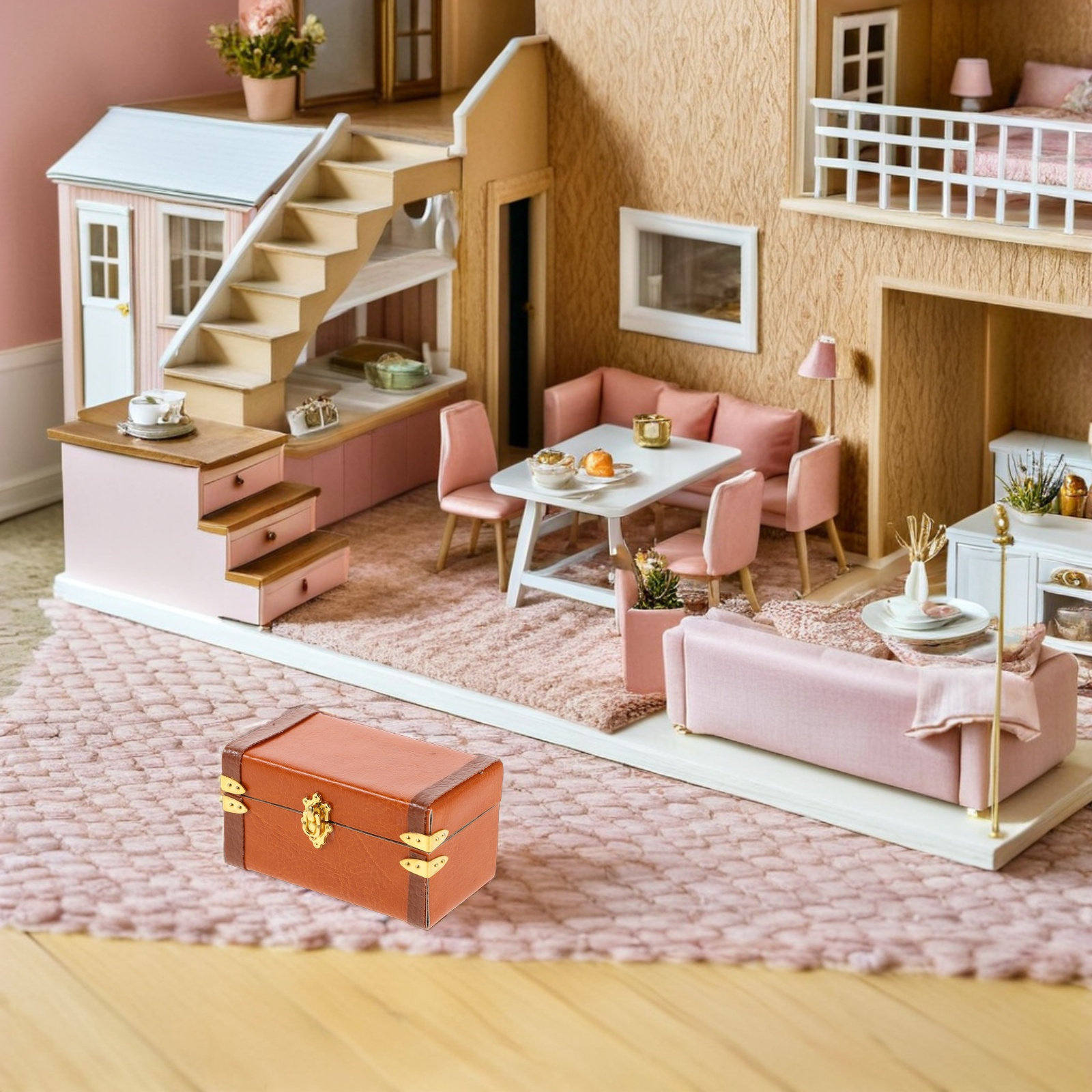 Koper Miniatur Vintage Gaya Re - Retro Vintage Trunk Suitcase ulasan dan harga