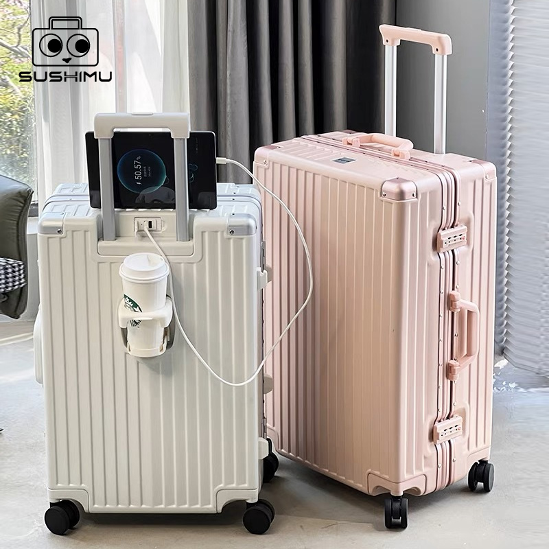 SUSHIMU koper bawa koper berpe - Spinner Wheel Rolling Suitcase 20 Inch ulasan dan harga
