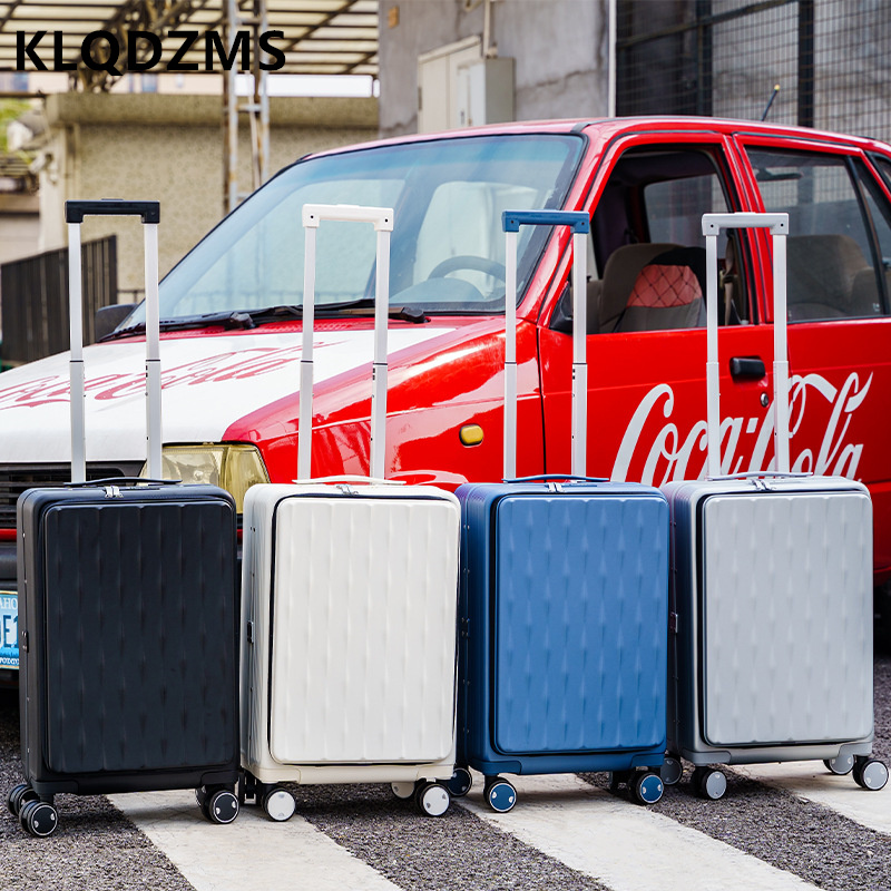 KLQDZMS bagasi perjalanan buka - Front Opening Laptop Luggage 24 Inch ulasan dan harga
