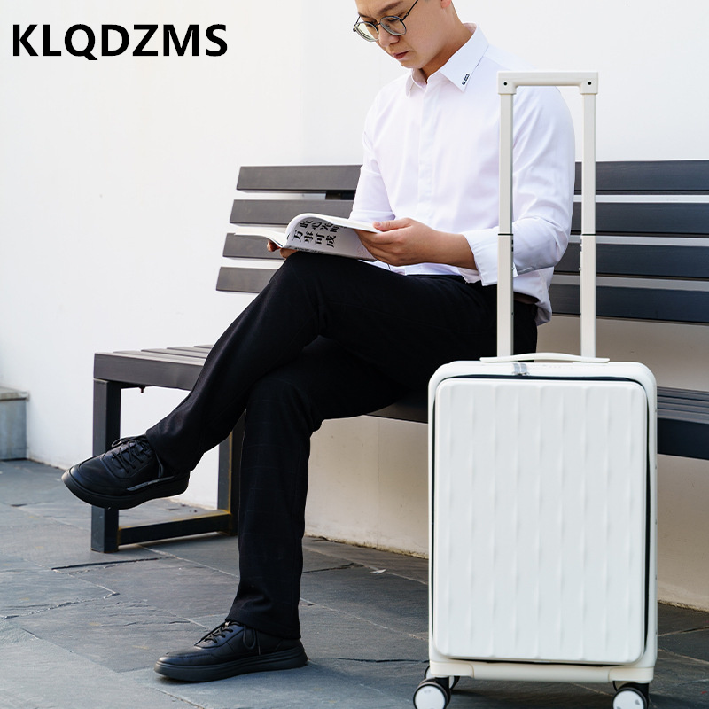 KLQDZMS bagasi perjalanan buka - Front Opening Laptop Luggage 24 Inch ulasan dan harga