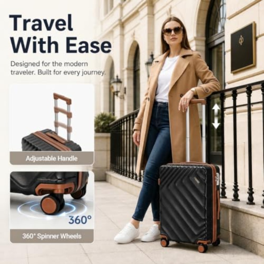 Set Koper 6-Potong Berbahan Ke - Expandable Hard Shell Luggage Set ulasan dan harga