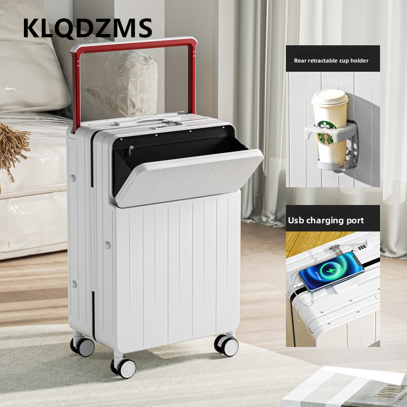 KLQDZMS Koper Multifungsi Kota - Front Opening Laptop Luggage 24 Inch ulasan dan harga