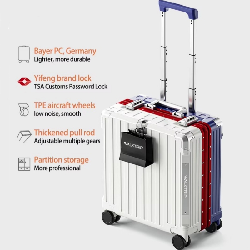 Koper Kabin 18 inci dengan Rod - Aluminum Frame Carry On Luggage ulasan dan harga