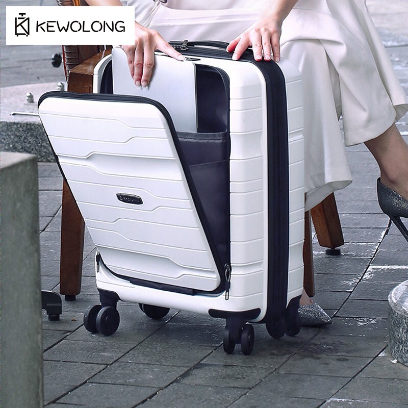 Koper Kabin 20 Inch dengan Buk - Cabin Size Lightweight Travel Trolley ulasan dan harga