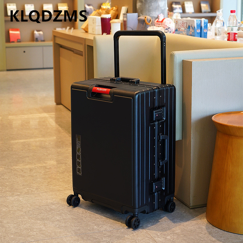 KLQDZMS Koper Bingkai Aluminiu - Aluminum Frame Carry On Luggage ulasan dan harga