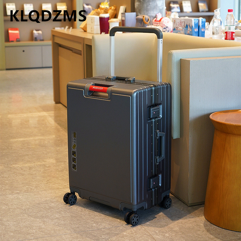 KLQDZMS Koper Bingkai Aluminiu - Aluminum Frame Carry On Luggage ulasan dan harga