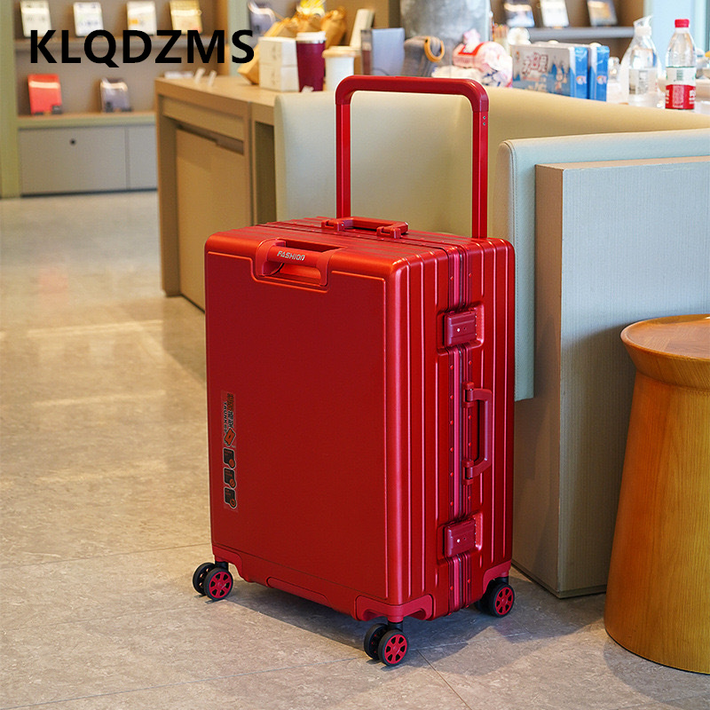 KLQDZMS Koper Bingkai Aluminiu - Aluminum Frame Carry On Luggage ulasan dan harga
