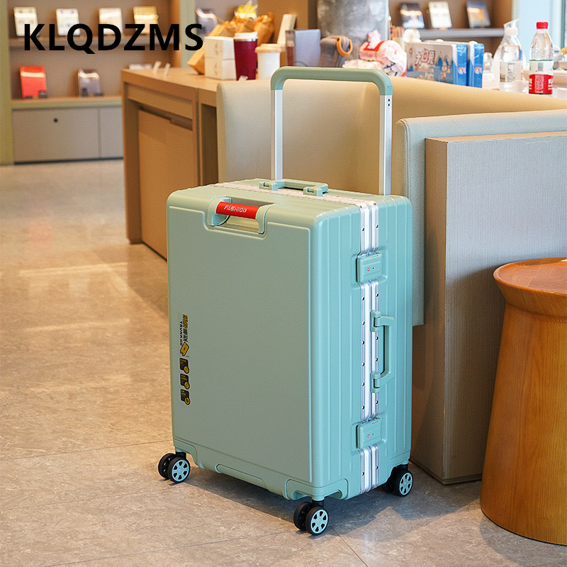 KLQDZMS Koper Bingkai Aluminiu - Aluminum Frame Carry On Luggage ulasan dan harga