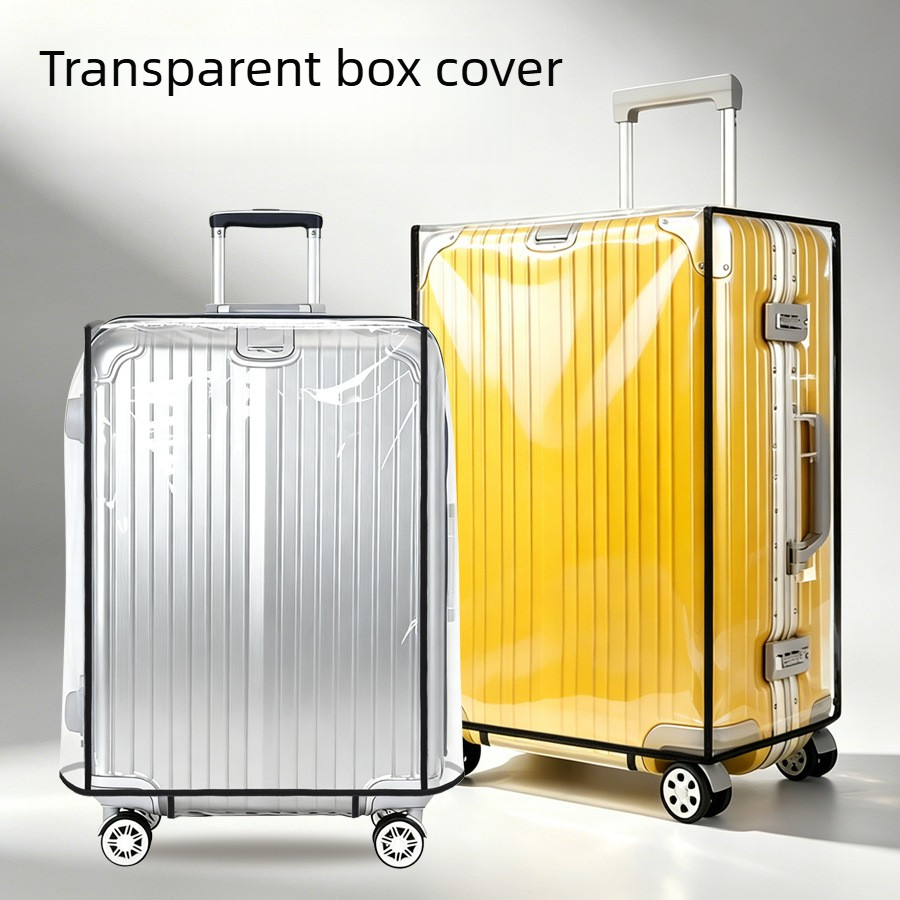 Sarung Koper PVC Transparan un - Luggage Protective Cover Transparent ulasan dan harga