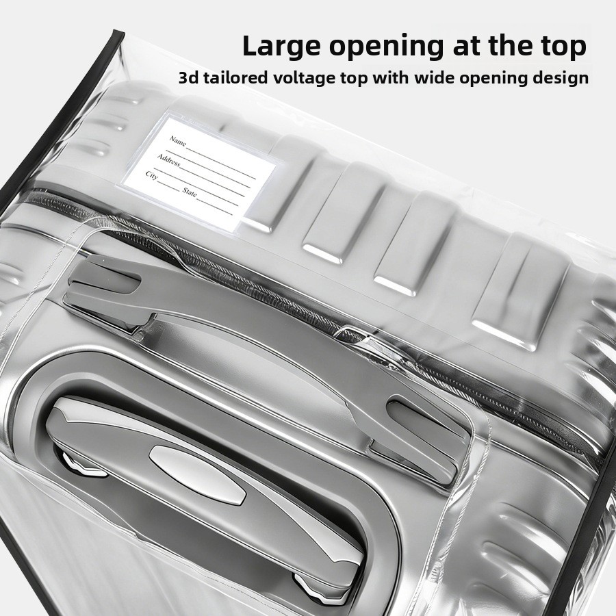Sarung Koper PVC Transparan un - Luggage Protective Cover Transparent ulasan dan harga