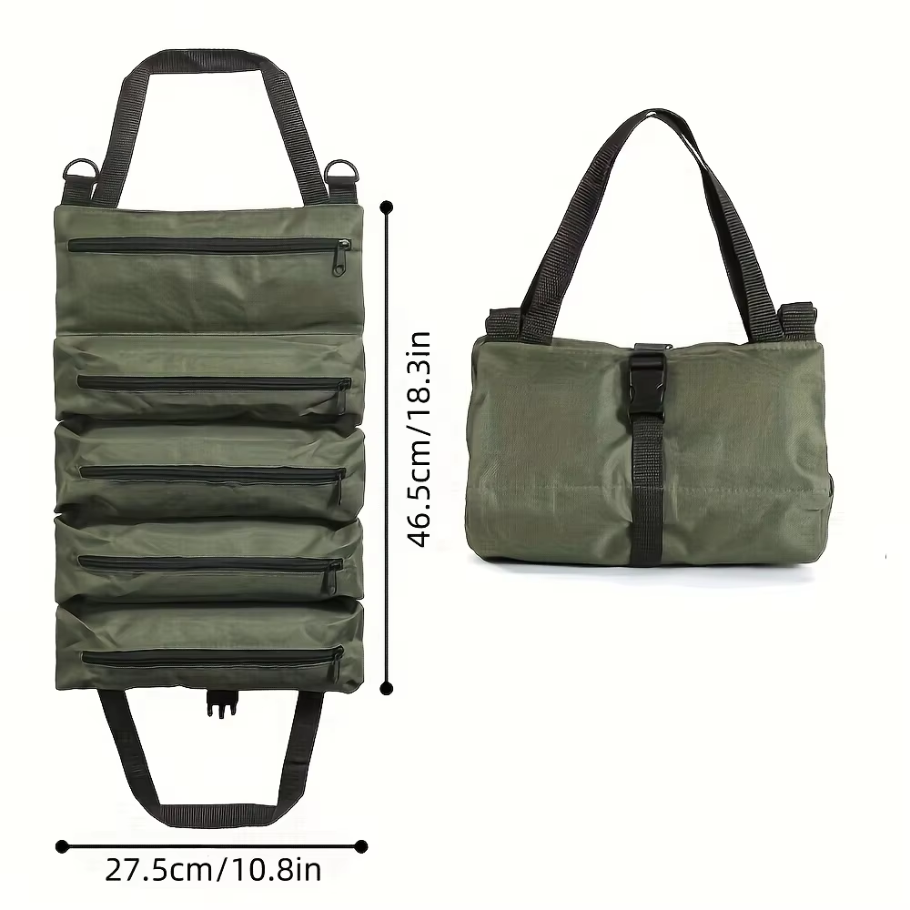 1 Buah Tas Alat Gulung Kanvas  - Foldable Rolling Luggage Bag ulasan dan harga