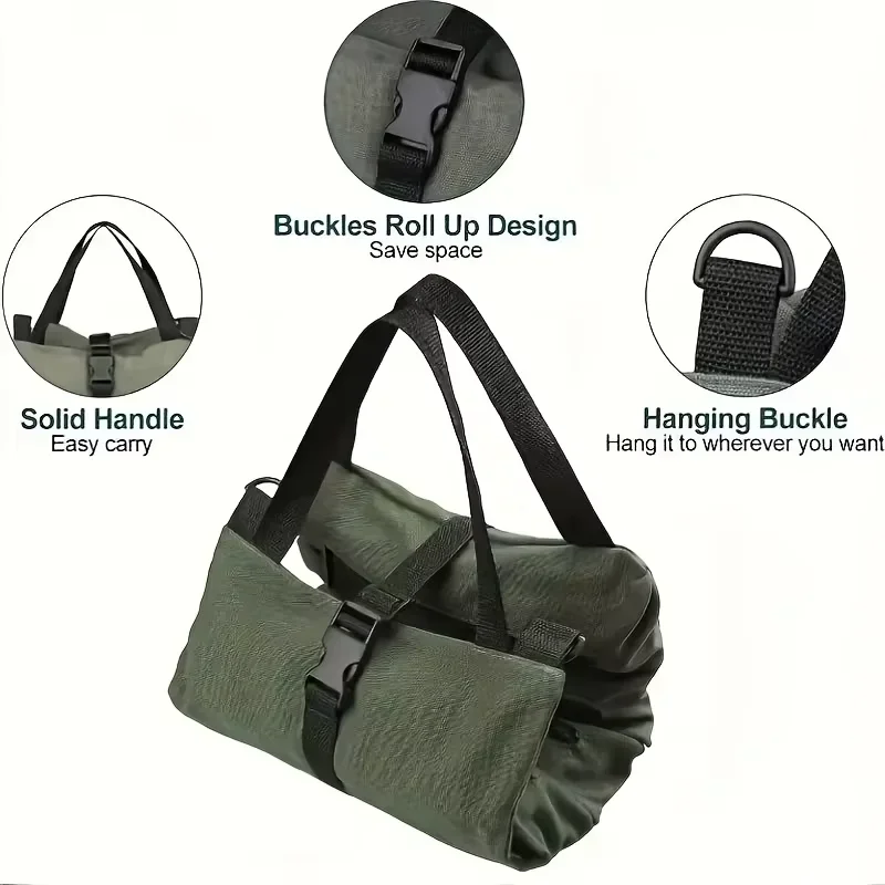 1 Buah Tas Alat Gulung Kanvas  - Foldable Rolling Luggage Bag ulasan dan harga