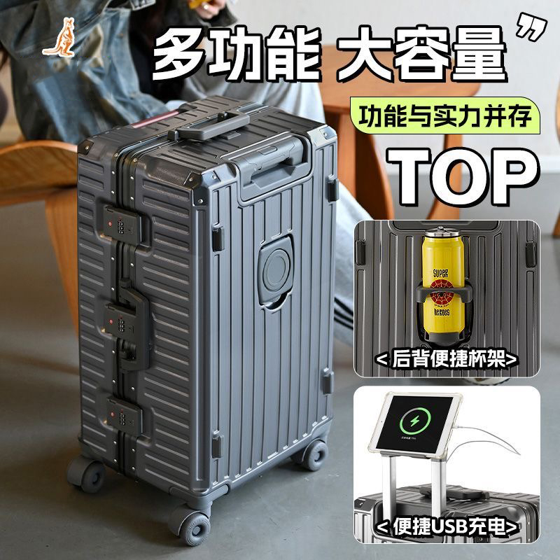 Koper Perjalanan Ukuran Besar  - Aluminum Frame Carry On Luggage ulasan dan harga