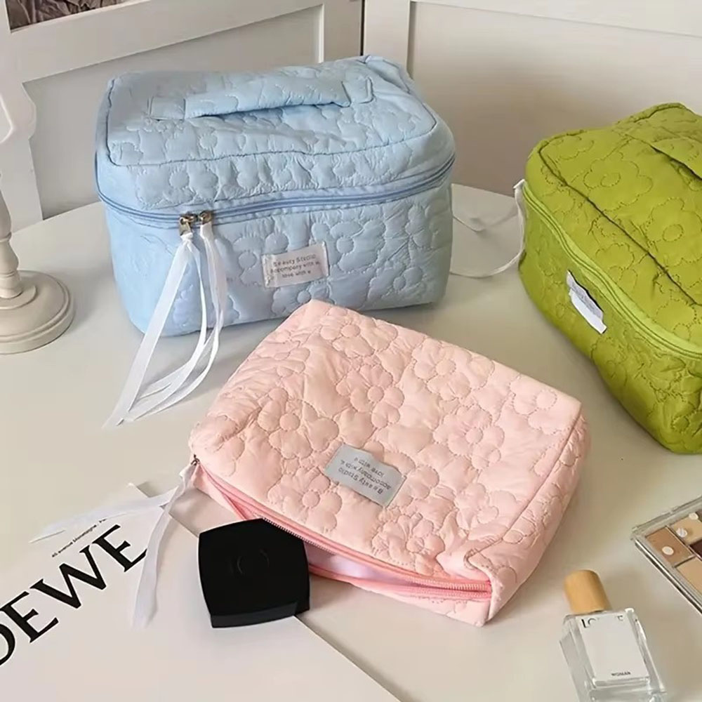 Tas Rias Wanita Pola Bunga Bar - Cosmetic Bags ulasan dan harga