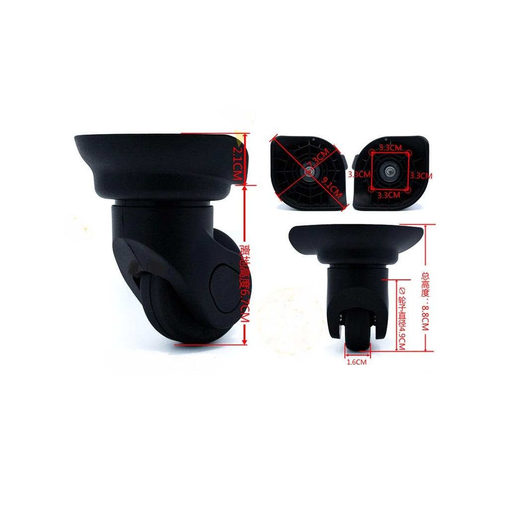 Roda Koper 49mm PVC Bantalan G - Silent Replacement Luggage Wheels ulasan dan harga