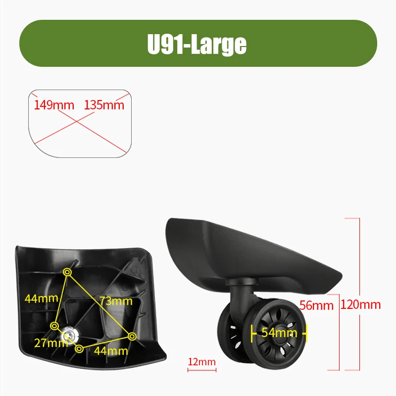 Kit Pengganti Roda Senyap untu - Silent Replacement Luggage Wheels ulasan dan harga