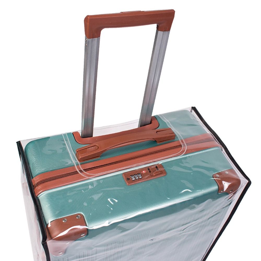 Penutup Koper Transparan PVC A - Waterproof Suitcase Cover Protector ulasan dan harga