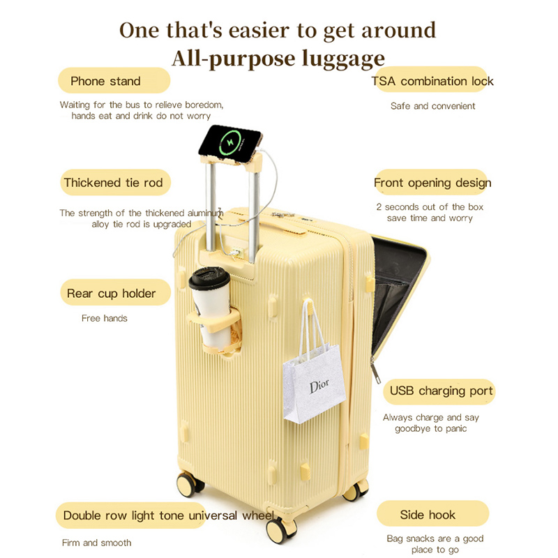 Sushimu koper perjalanan gagan - Aluminum Frame Carry On Luggage ulasan dan harga