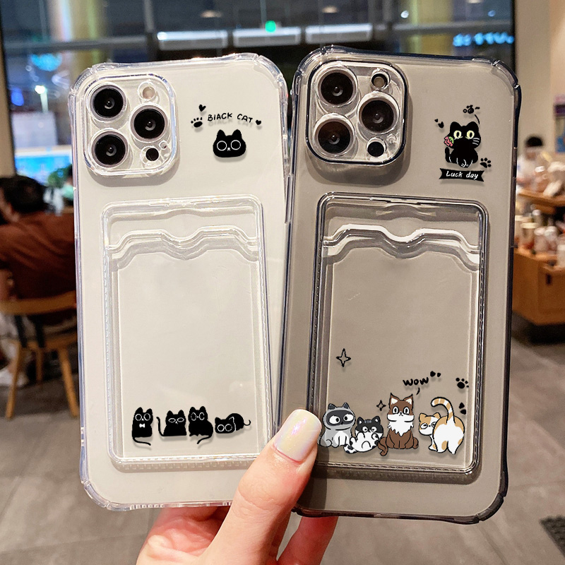 Casing Ponsel Kucing Hitam Luc - Wallets ulasan dan harga