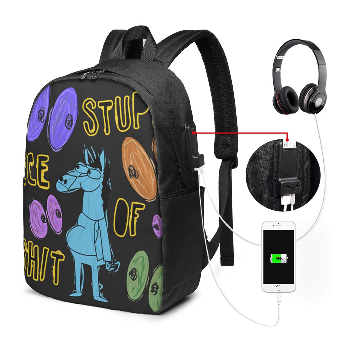 Kartun Bojack Horseman Stupid  - Travel Bags ulasan dan harga