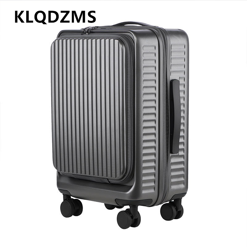 KLQDZMS Koper Troli Kapasitas  - Front Opening Laptop Luggage 24 Inch ulasan dan harga