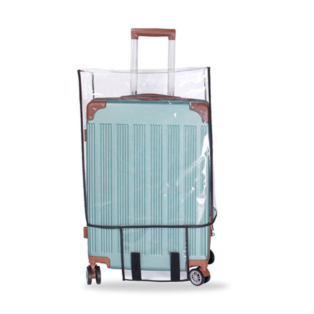 Penutup Koper Transparan PVC T - Waterproof Suitcase Cover Protector ulasan dan harga